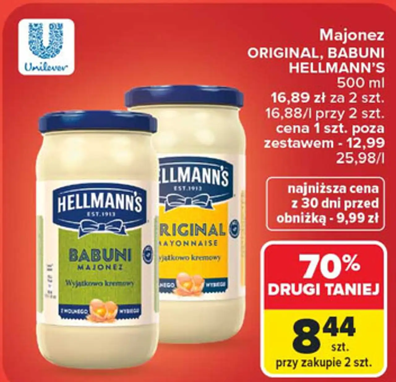 Majonez ORIGINAL, BABUNI HELLMANN'S
