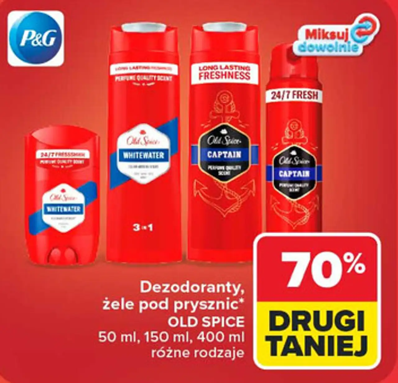 Dezodoranty, żele pod prysznic Old Spice