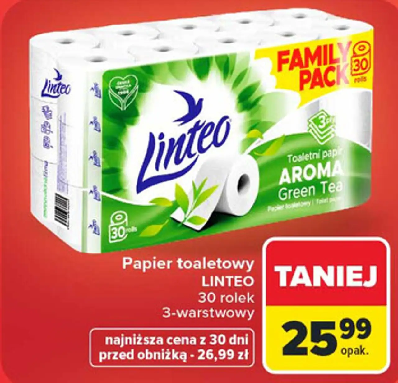 Papier toaletowy Linteo Aroma Green Tea