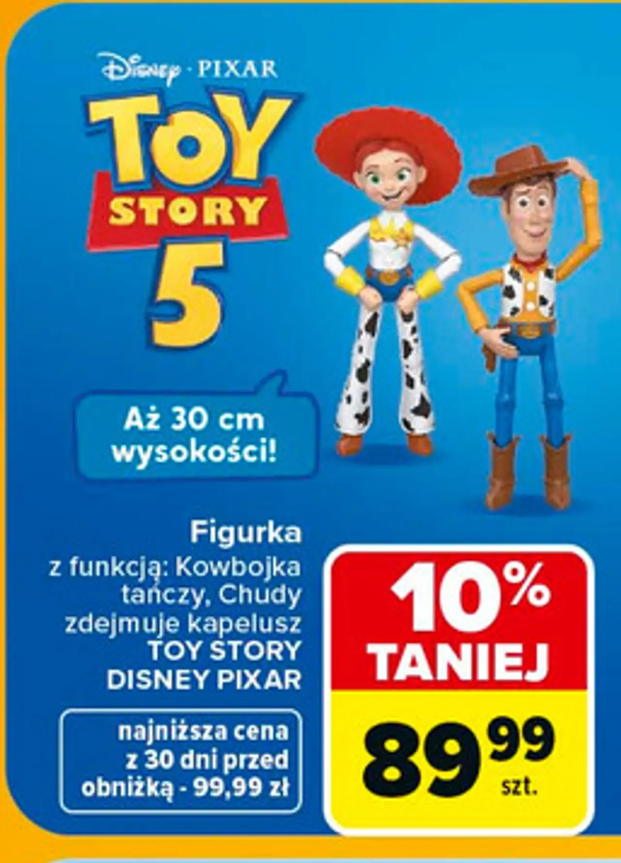 Figurka z funkcją Kowbojka tańczy, Chudy zdejmuje kapelusz TOY STORY DISNEY PIXAR