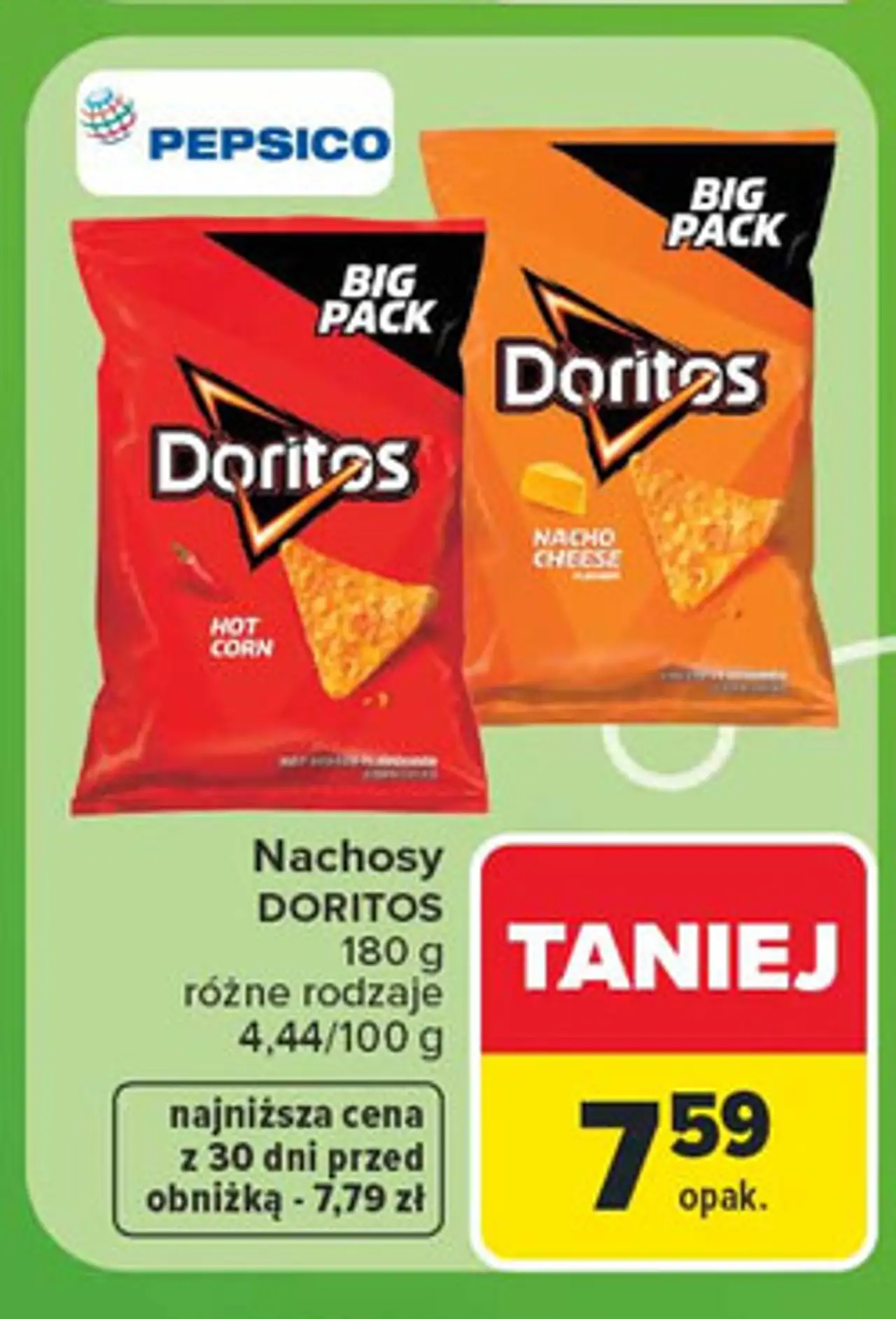 Chipsy kukurydziane o smaku ostrej papryki Doritos