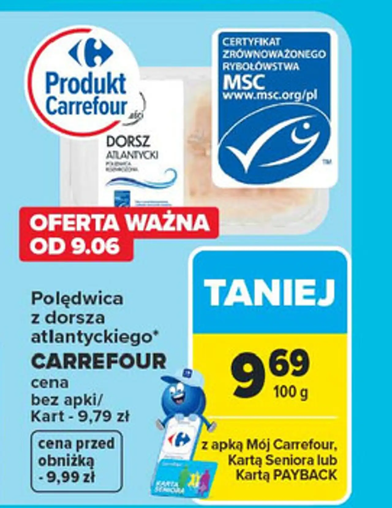 Dorsz atlantycki polędwica Carrefour Targ Świeżości