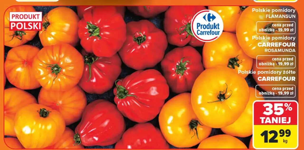 Pomidory żółte polska Carrefour