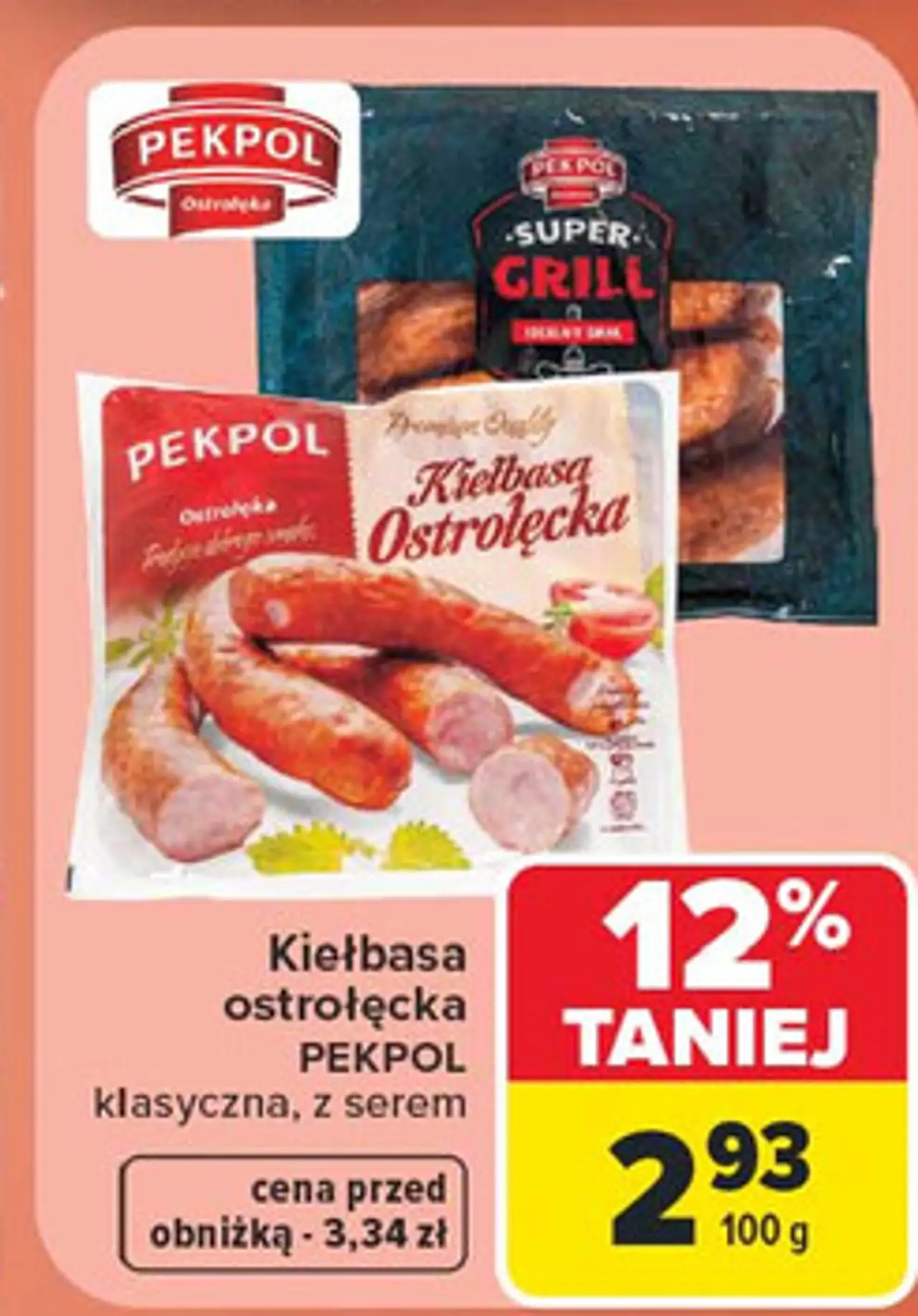 Kiełbasa z serem Pekpol Super Grill