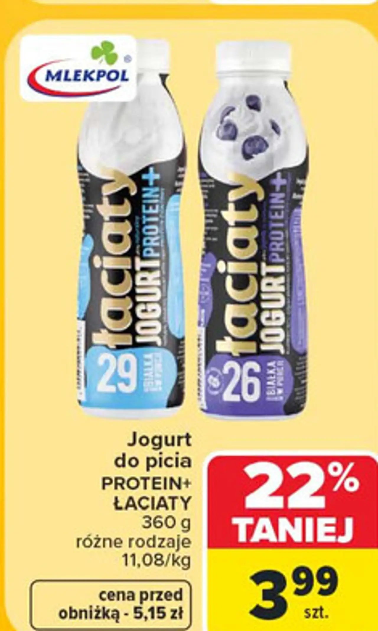 Jogurt do picia PROTEIN+ ŁACIATE