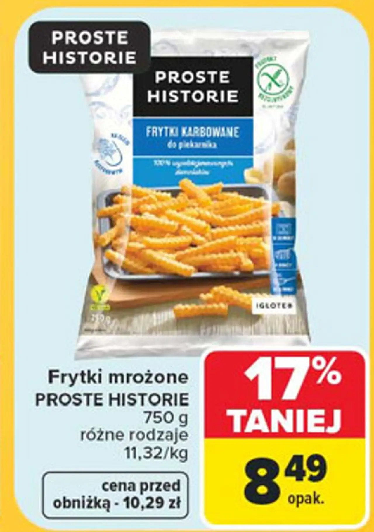 Frytki karbowane do piekarnika Iglotex Proste Historie