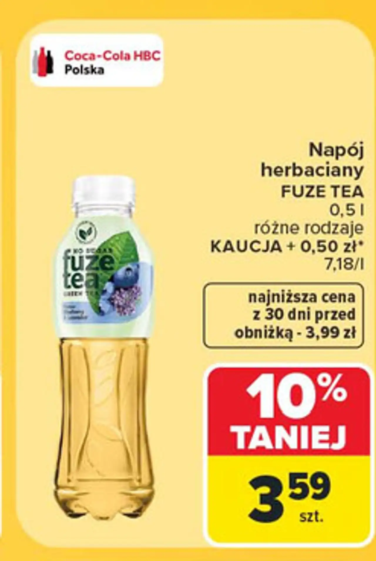 Napój green tea blueberry & lavender Fuzetea