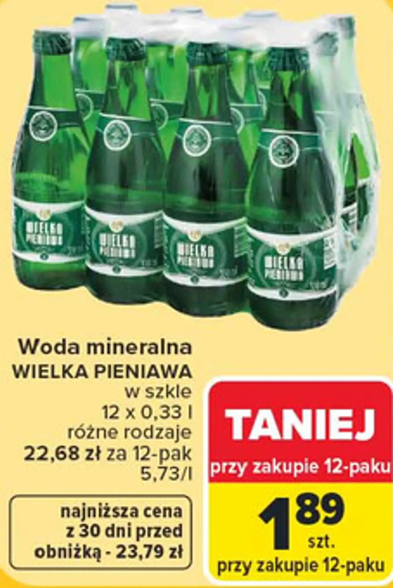 Woda mineralna WIELKA PIENIAWA