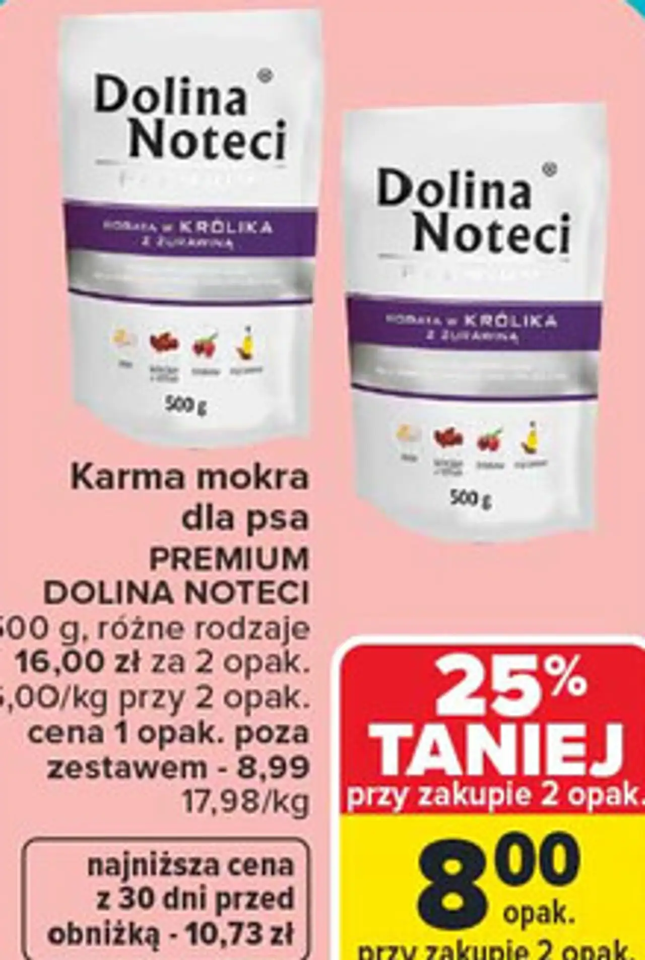 Karma mokra dla psa Premium Dolina Noteci