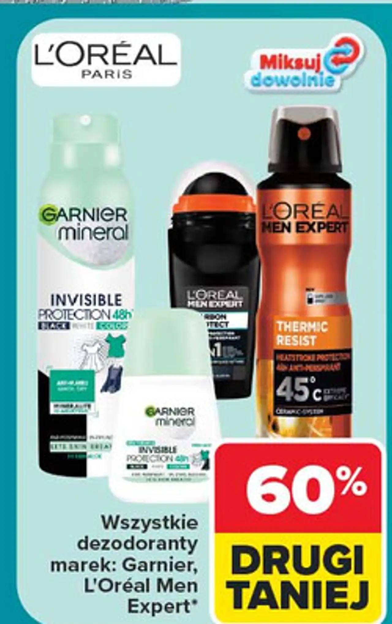 Dezodorant fresh aloe Garnier Mineral Invisible Protection