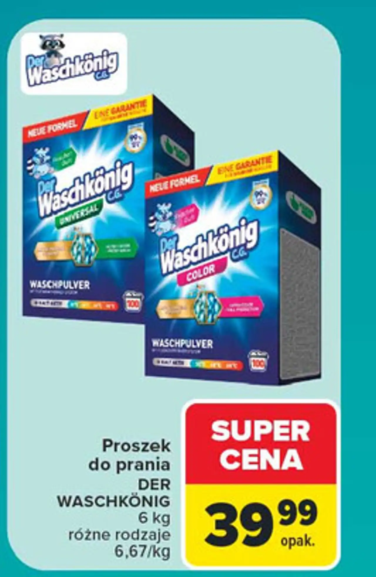 Proszek do prania uniwersal Der Waschkonig