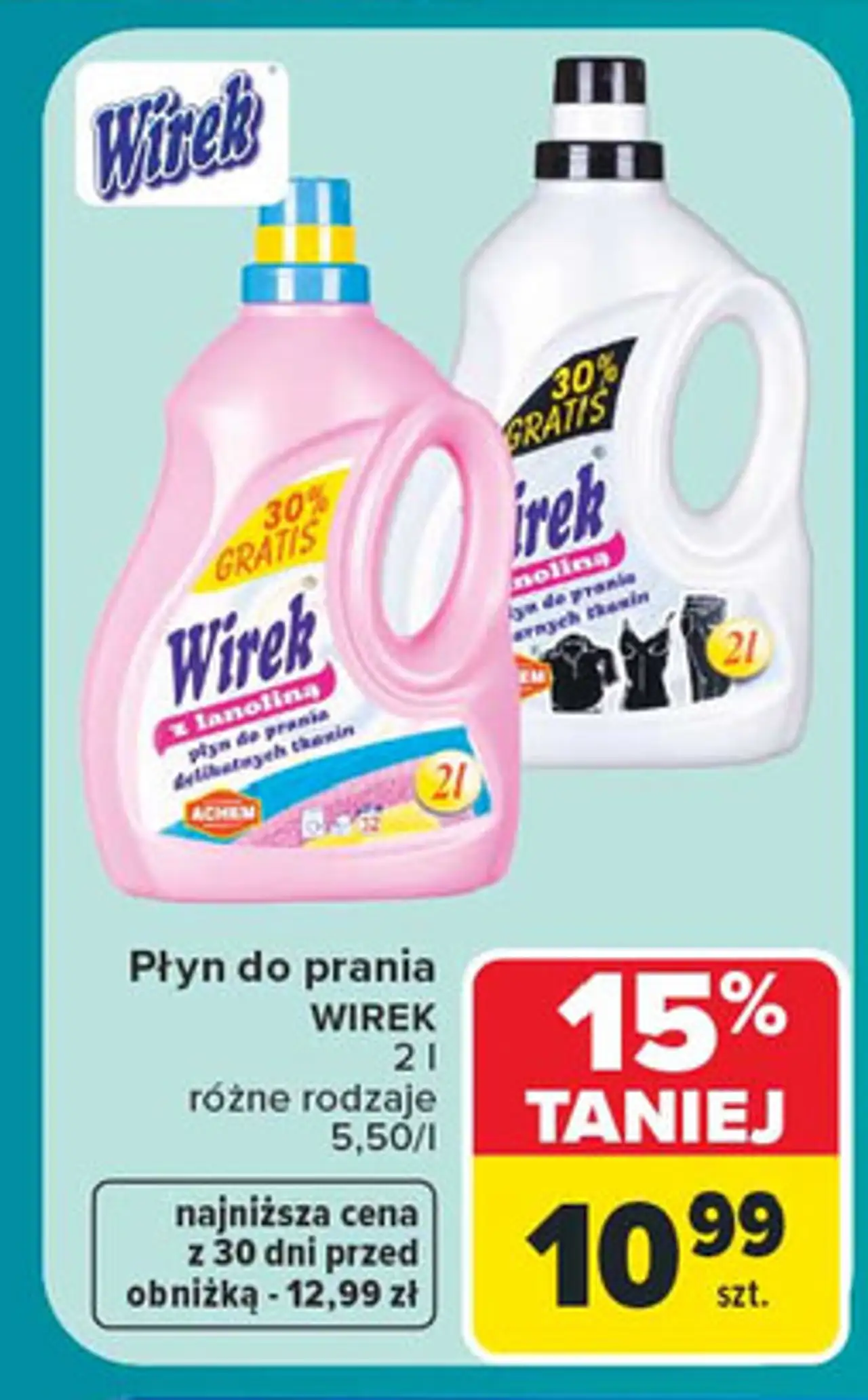 Płyn do prania delikatnych tkanin Wirek