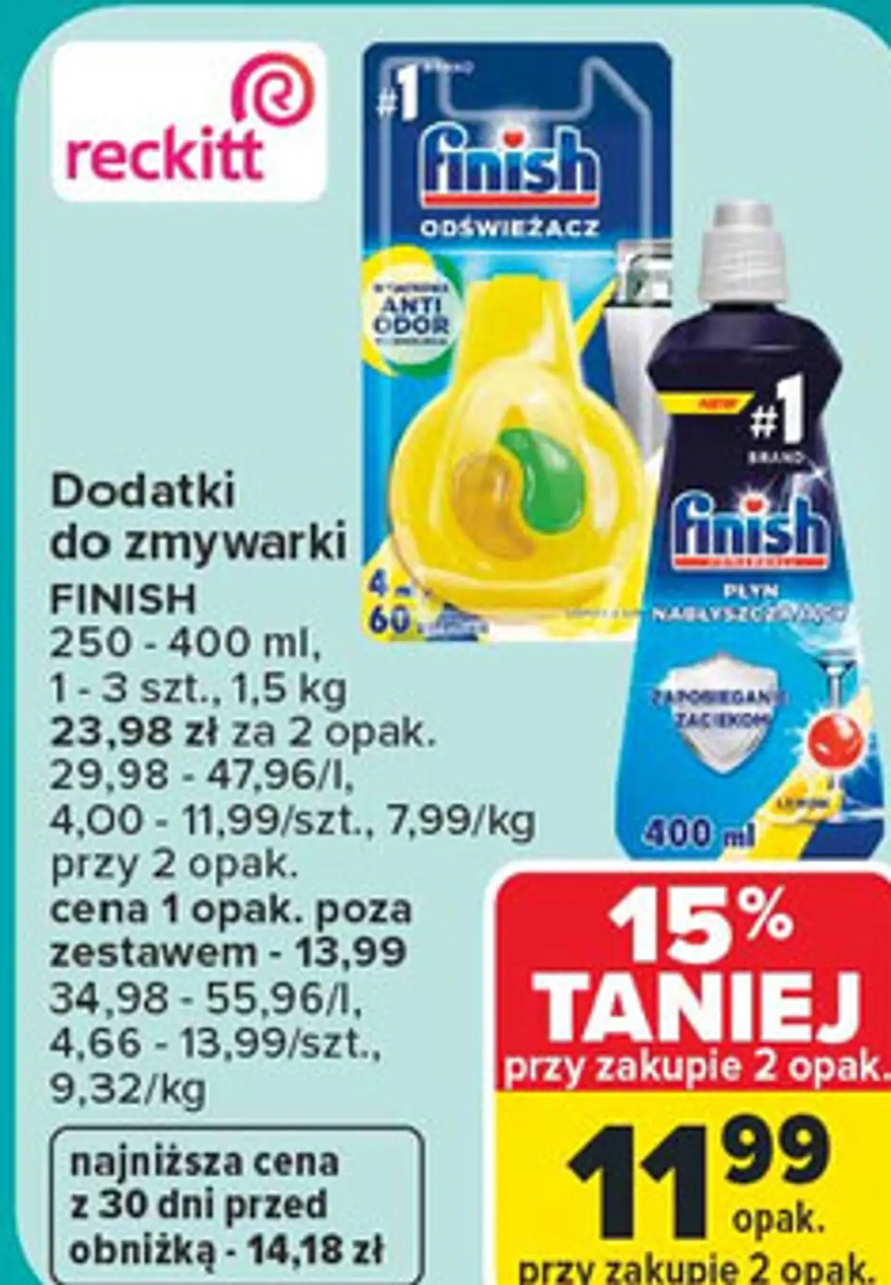 Dodatki do zmywarki FINISH