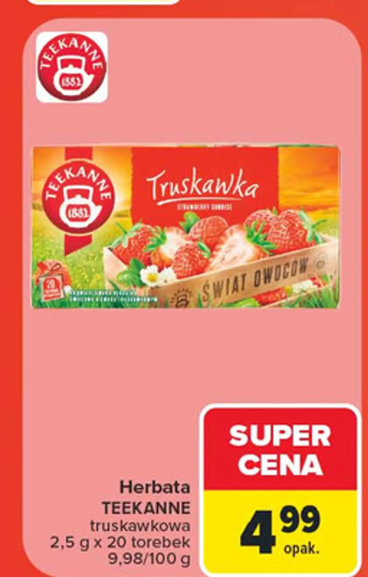Herbata truskawka Teekanne World Of Fruits