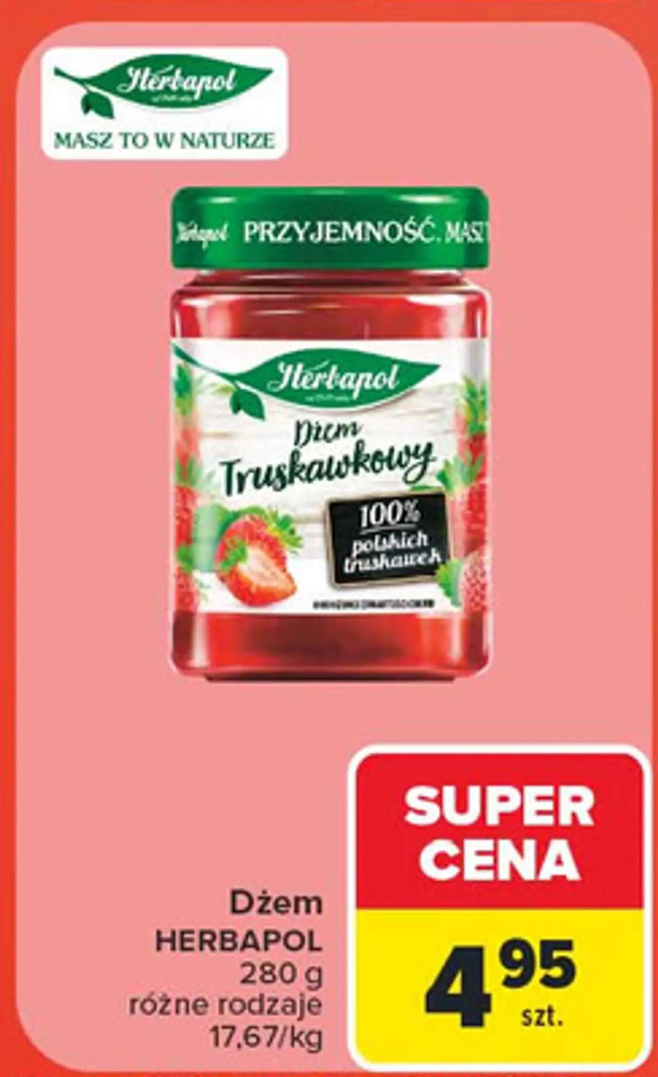 Dżem truskawkowy Herbapol