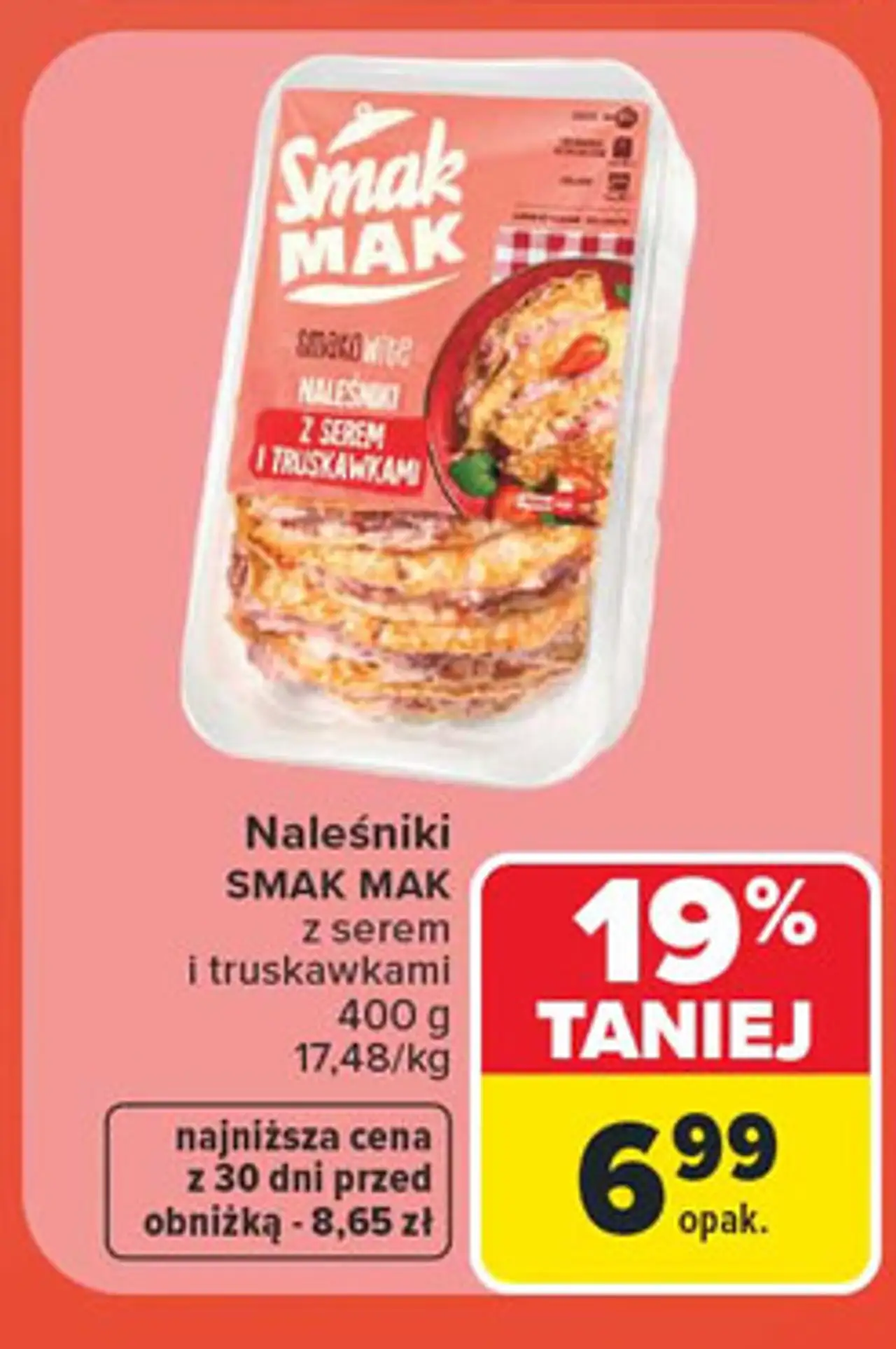 Naleśniki z serem i truskawkami Smak Mak