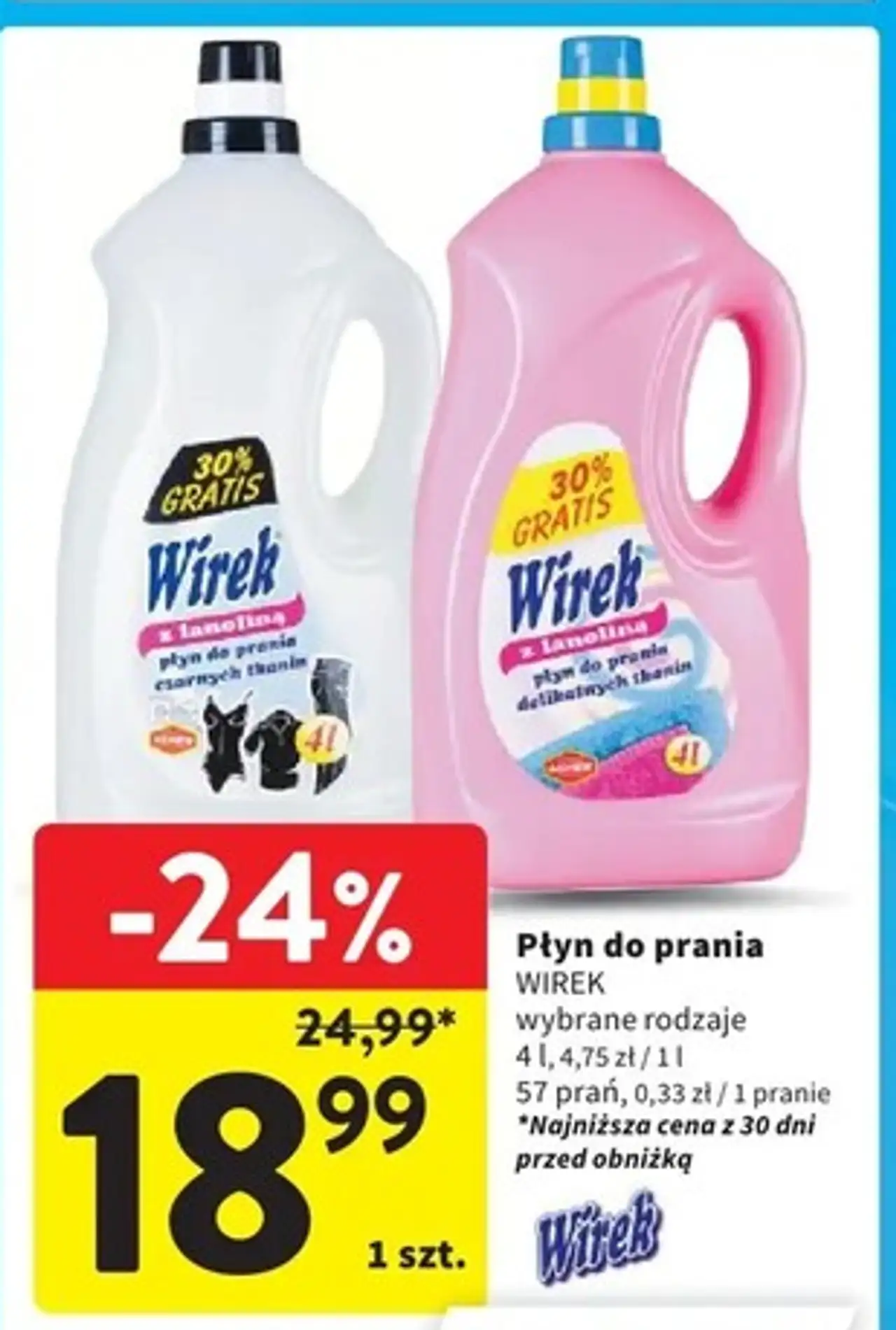 Płyn do prania delikatnych tkanin z lanoliną Wirek