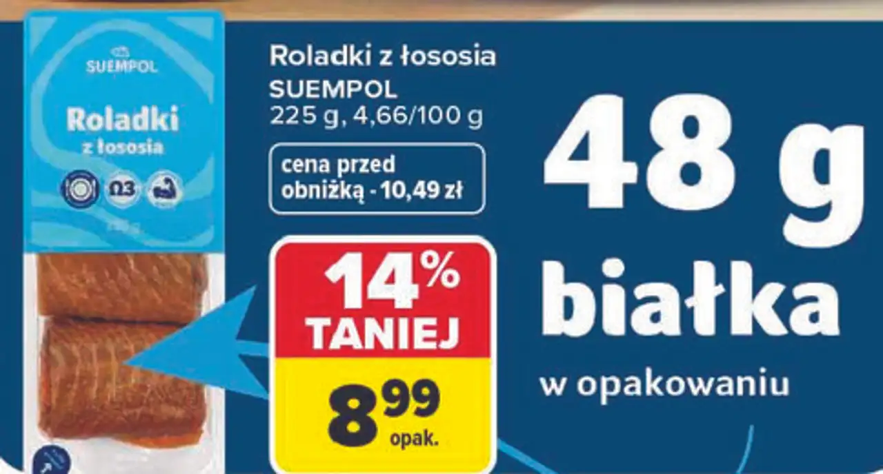 Roladki z łososia Suempol