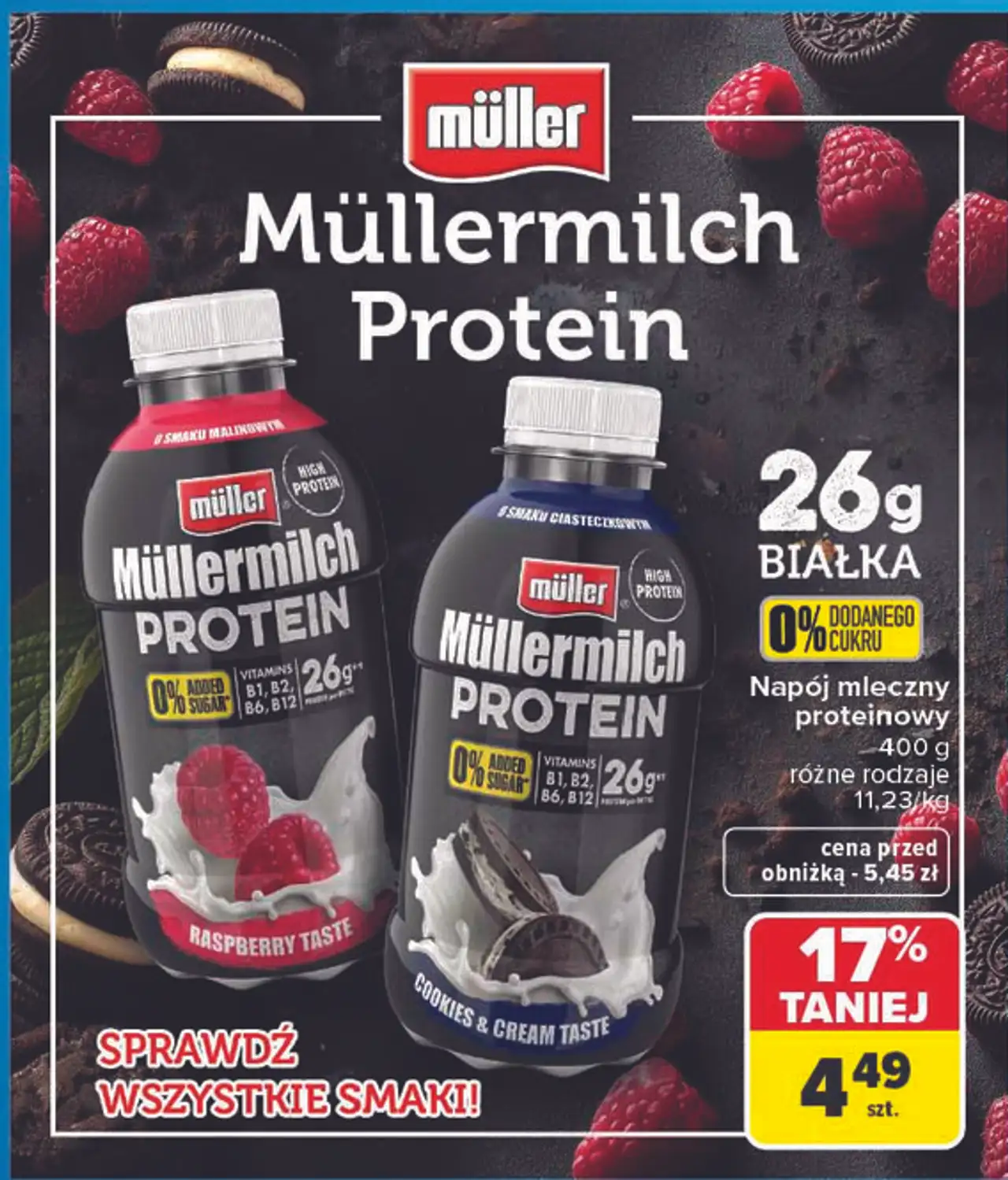 Napój mleczny proteinowy Müllermilch Protein