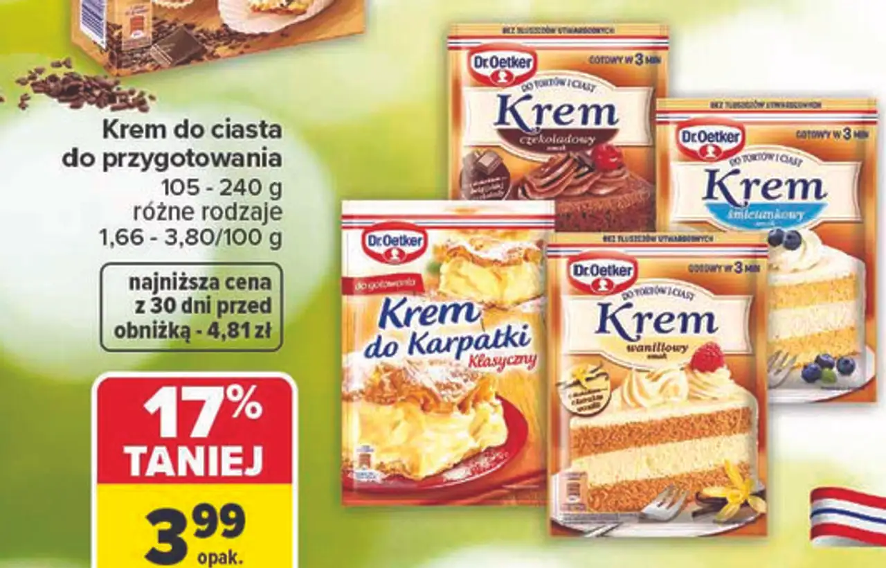 Dr. Oetker Krem do ciasta do przygotowania