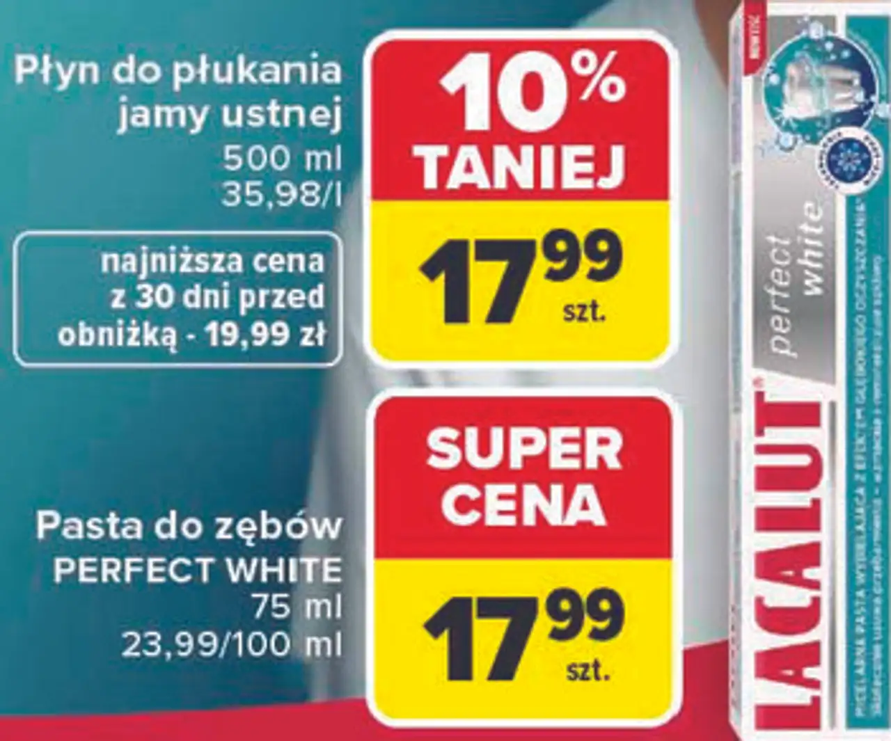 Lacalut perfect white Pasta do zębów PERFECT WHITE