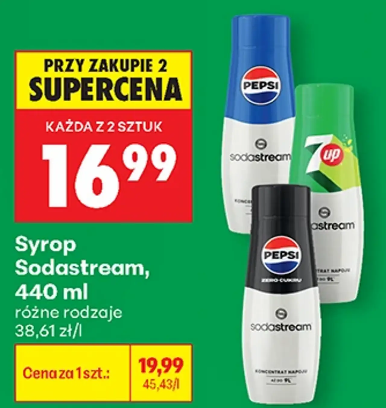 Syrop Sodastream, 440 ml