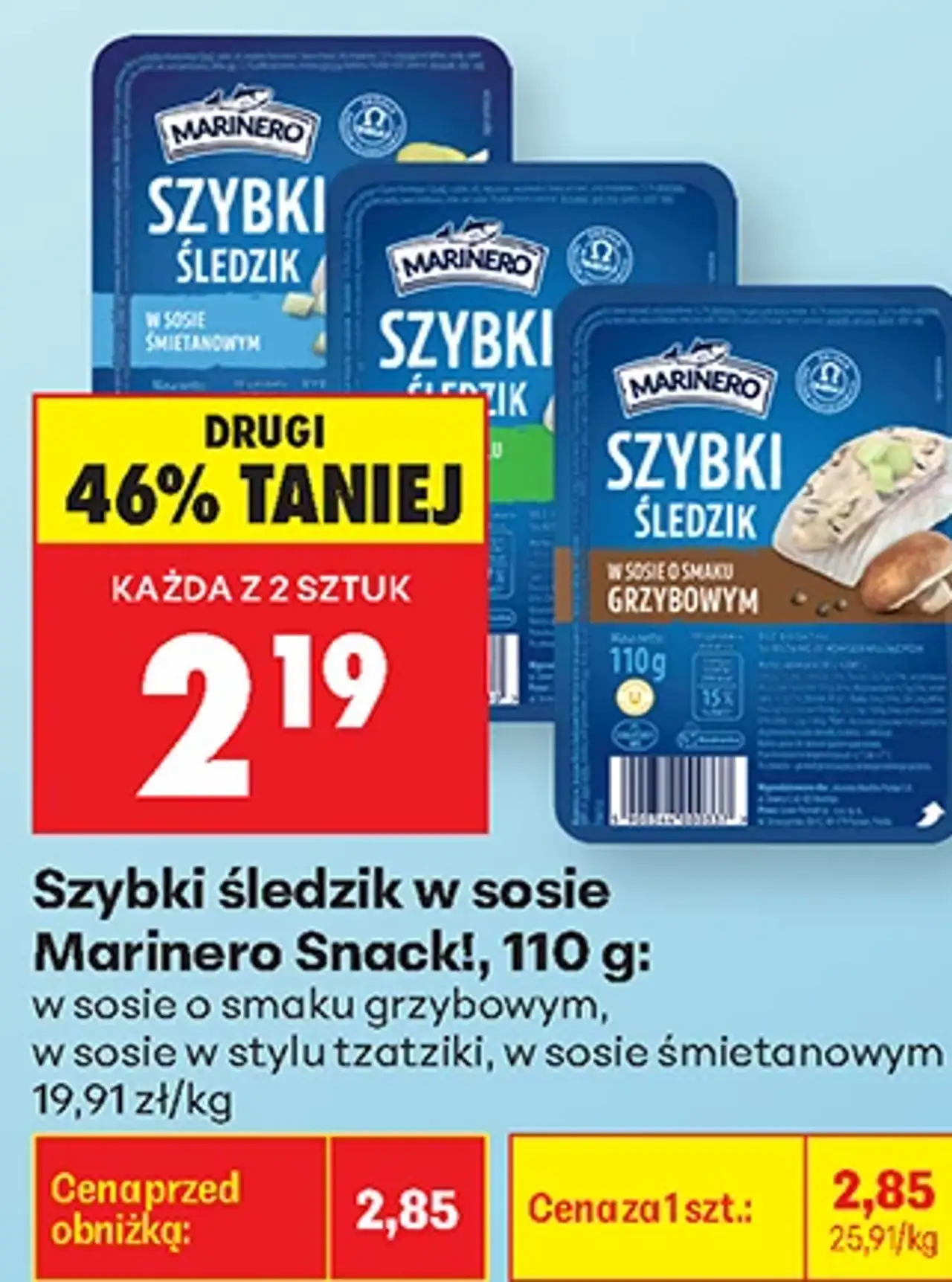 Szybki śledzik w sosie Marinero Snack!, 110 g