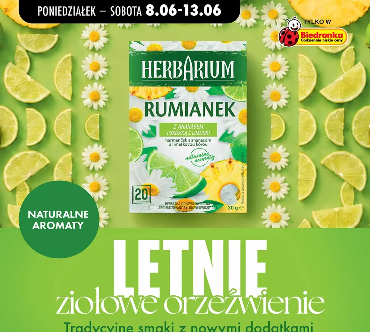 Herbarium Rumianek z ananasem i skórką z limonki