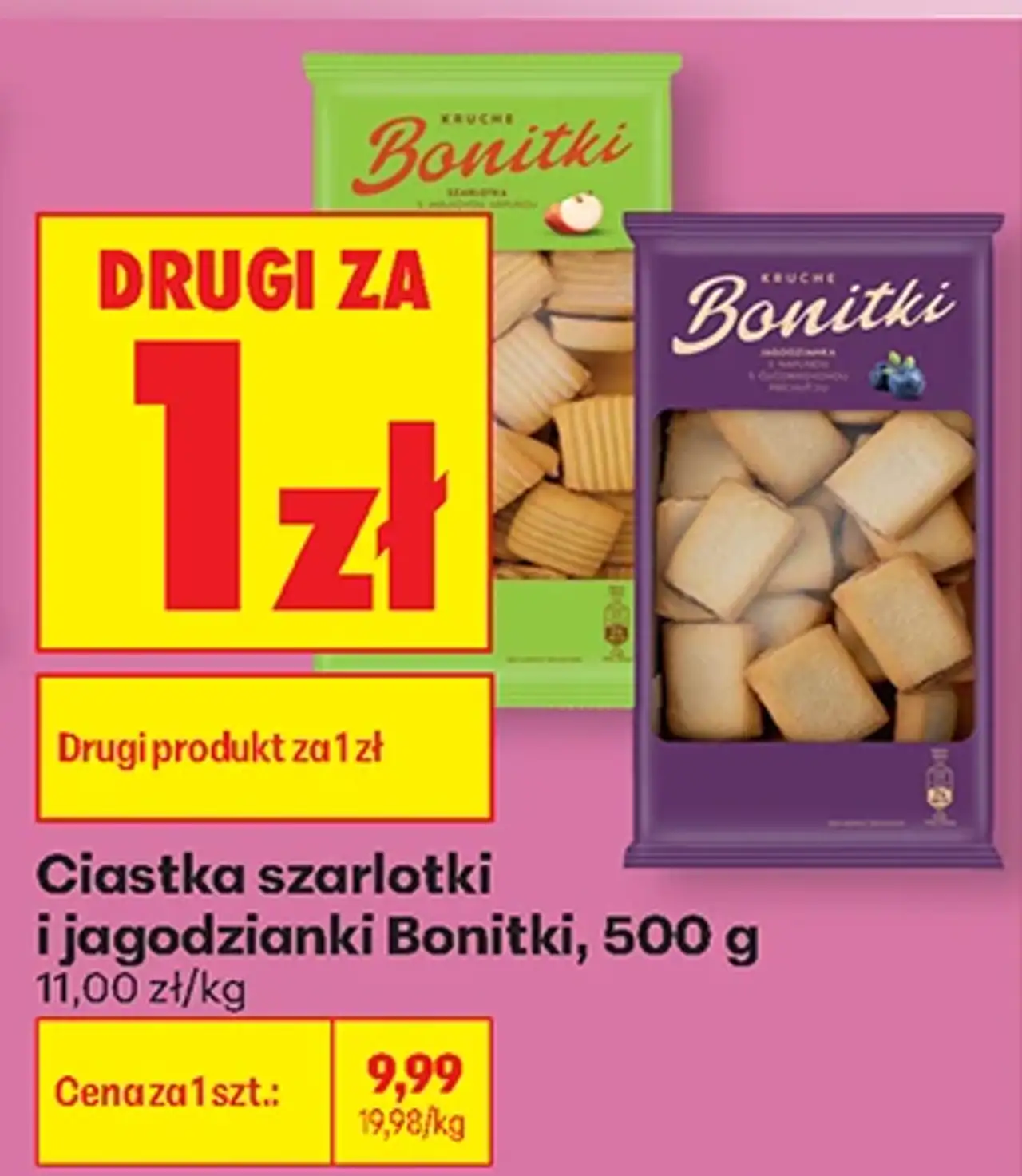 Ciastka szarlotki i jagodzianki Bonitki