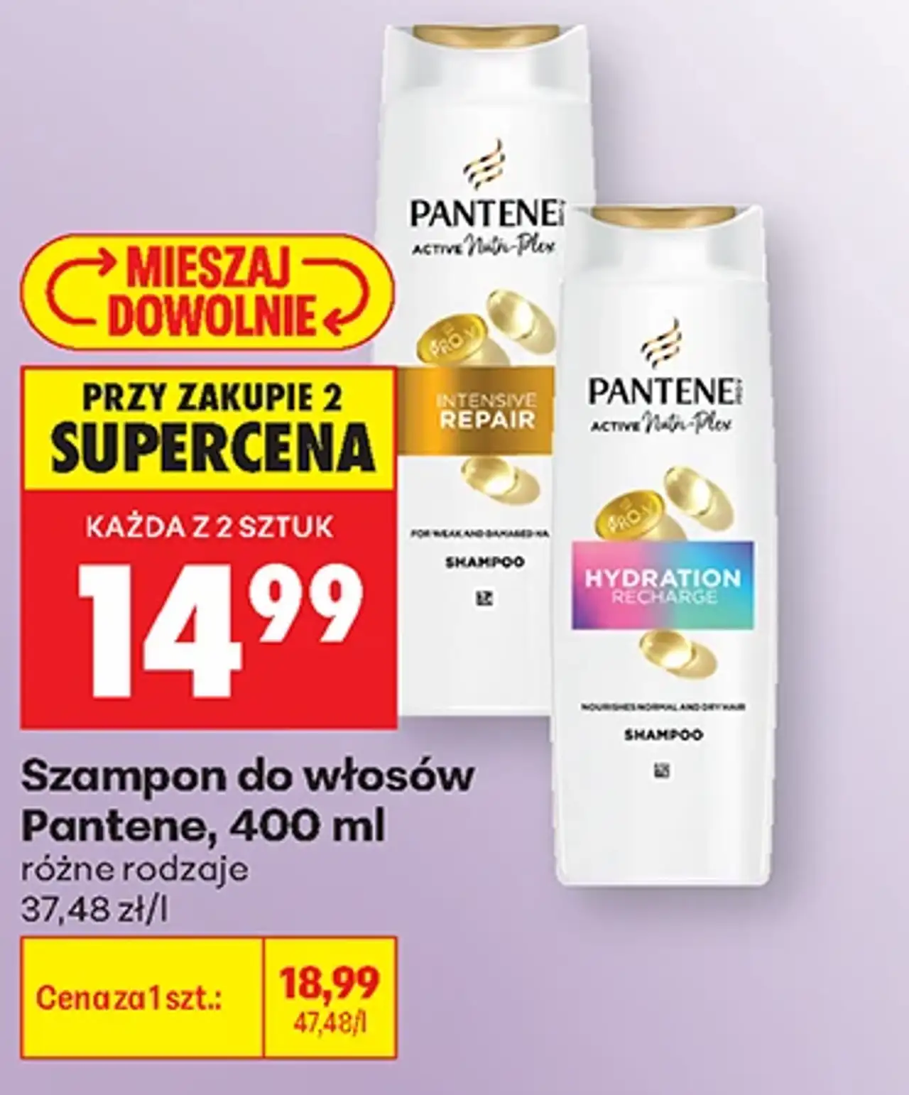 Szampon do włosów Pantene, 400 ml