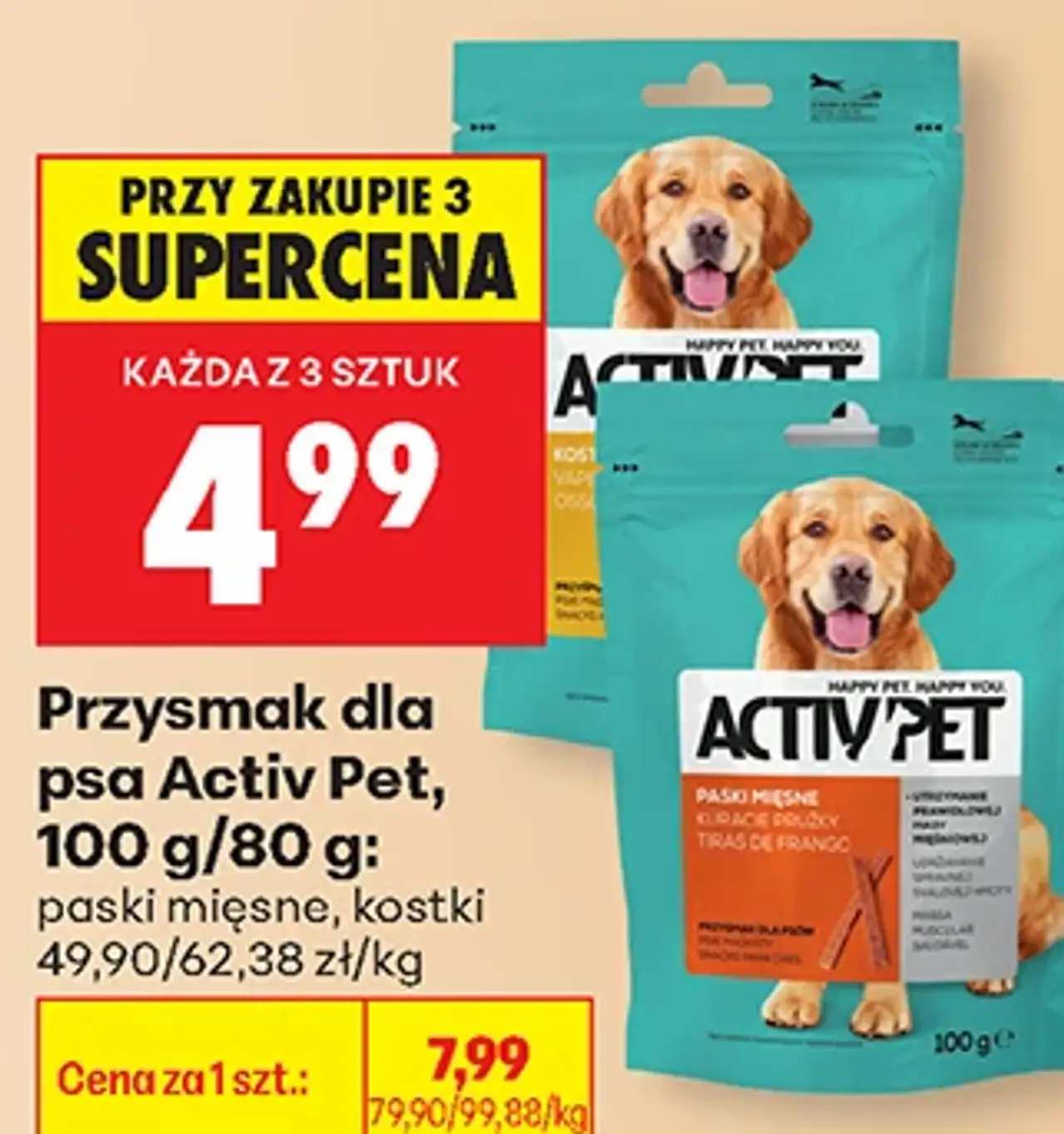 Przysmak dla psa Activ Pet, 100 g/80 g