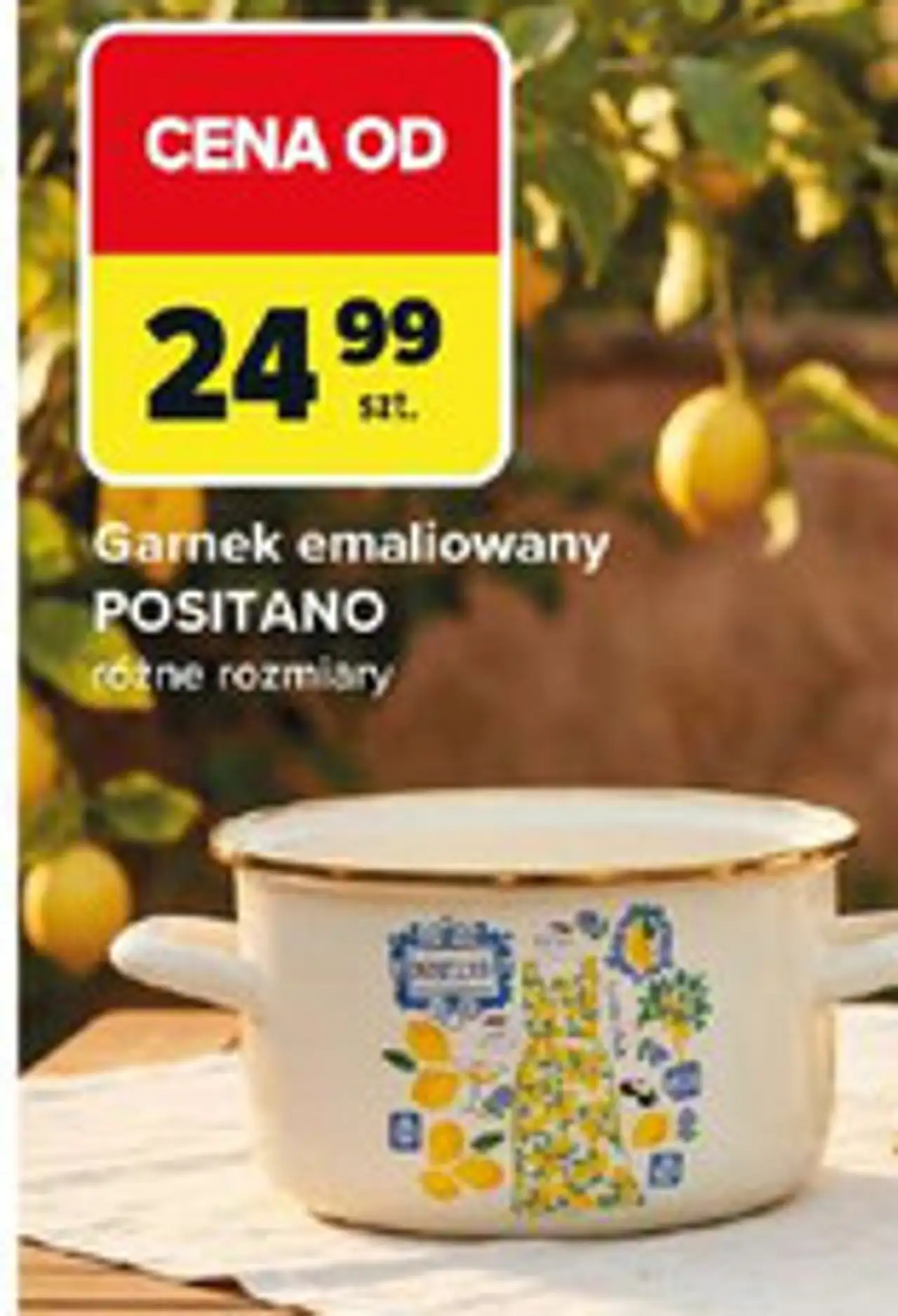 Garnek emaliowany positano 2 l 16 cm Florina (Florentyna)