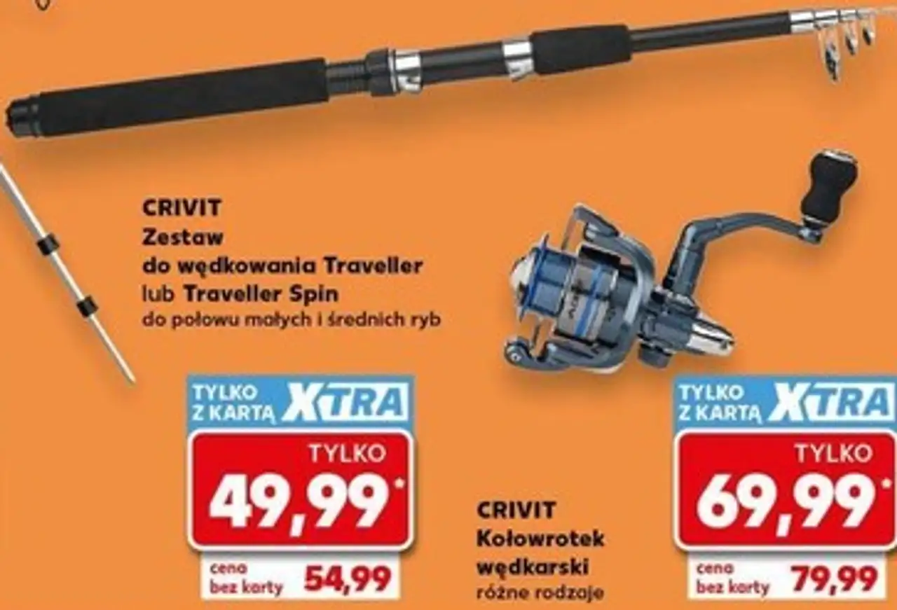 CRIVIT Zestaw do wędkowania Traveller lub Traveller Spin