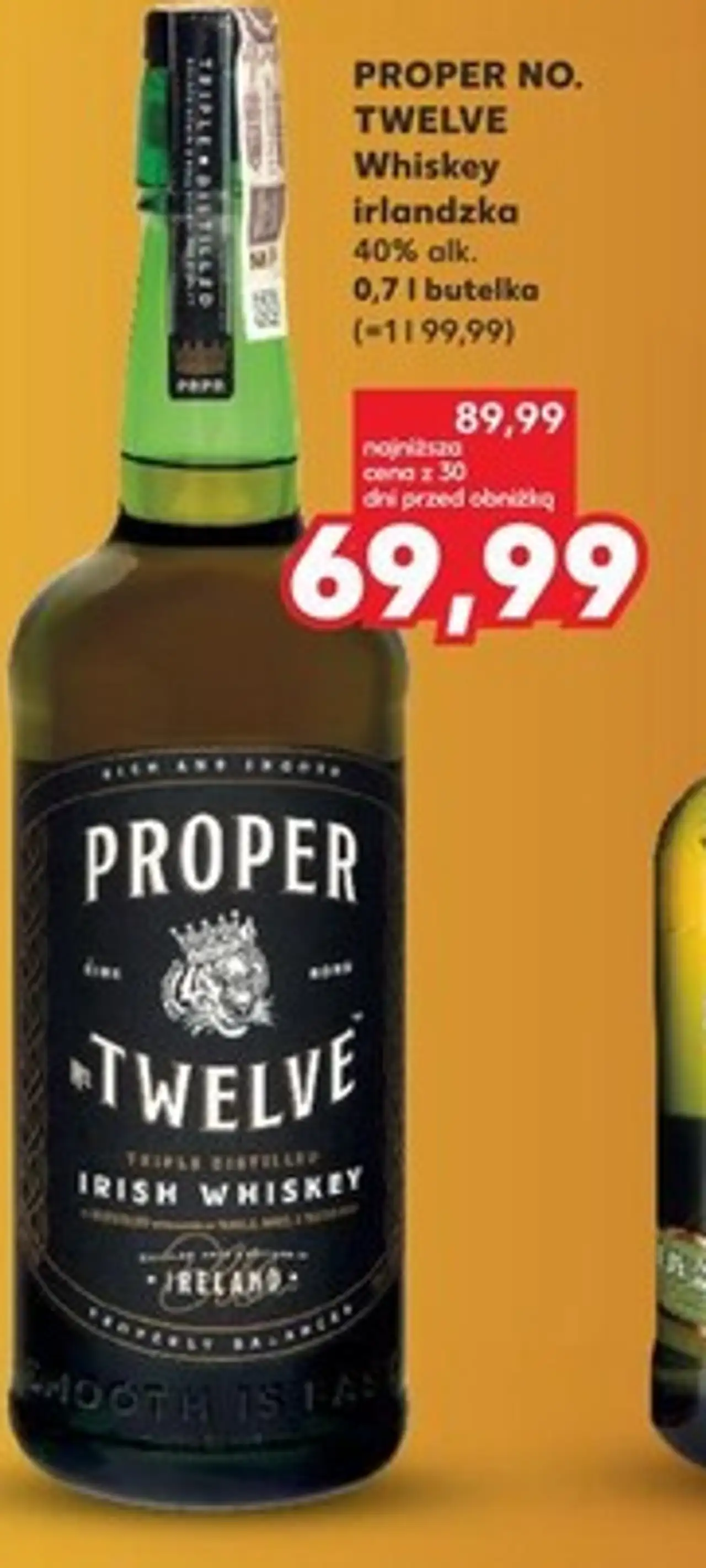 Proper No. Twelve Whiskey irlandzka