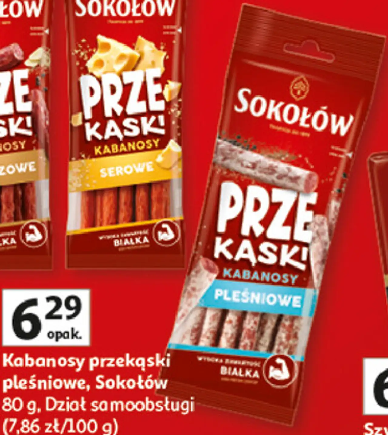 Kabanosy przekąski pleśniowe, Sokołów
