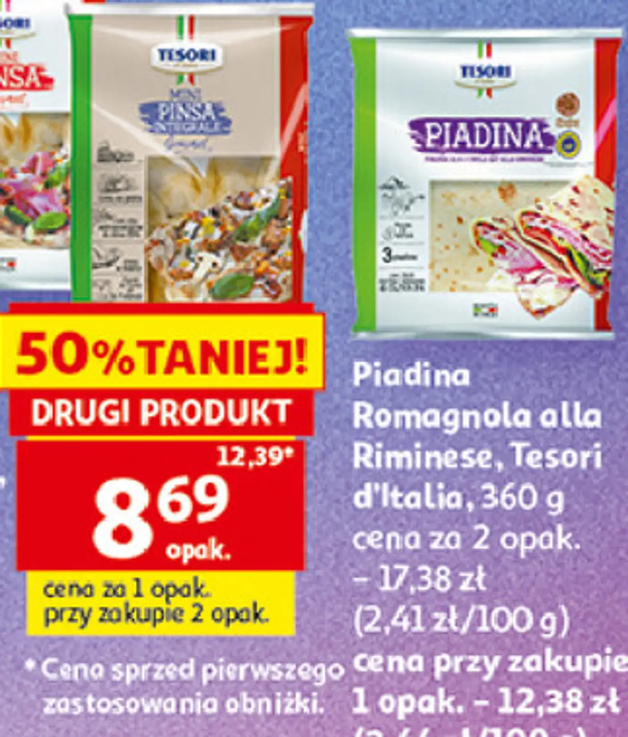 Piadina Romagnola alla Riminese, Tesori d'Italia
