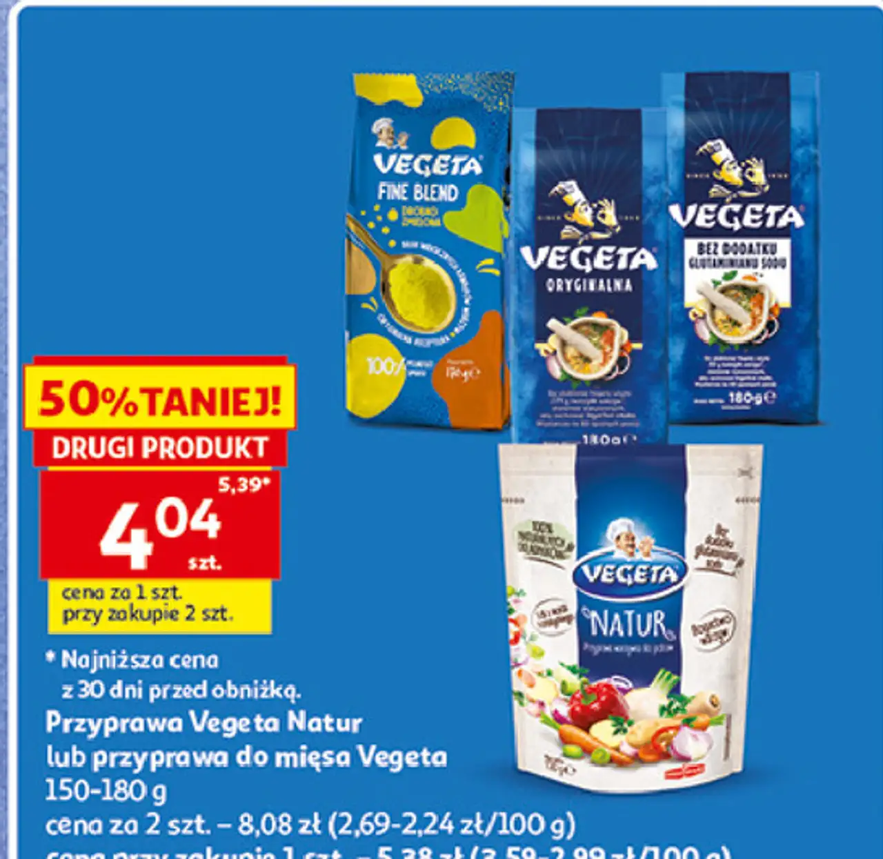Przyprawa Vegeta Natur lub przyprawa do mięsa Vegeta