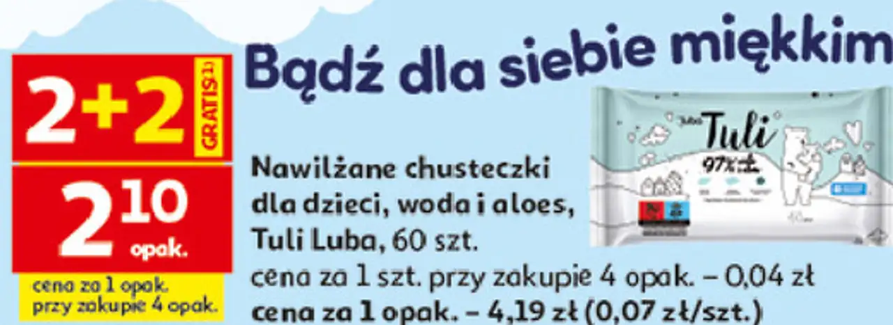 Tuli Luba Nawilżane chusteczki dla dzieci