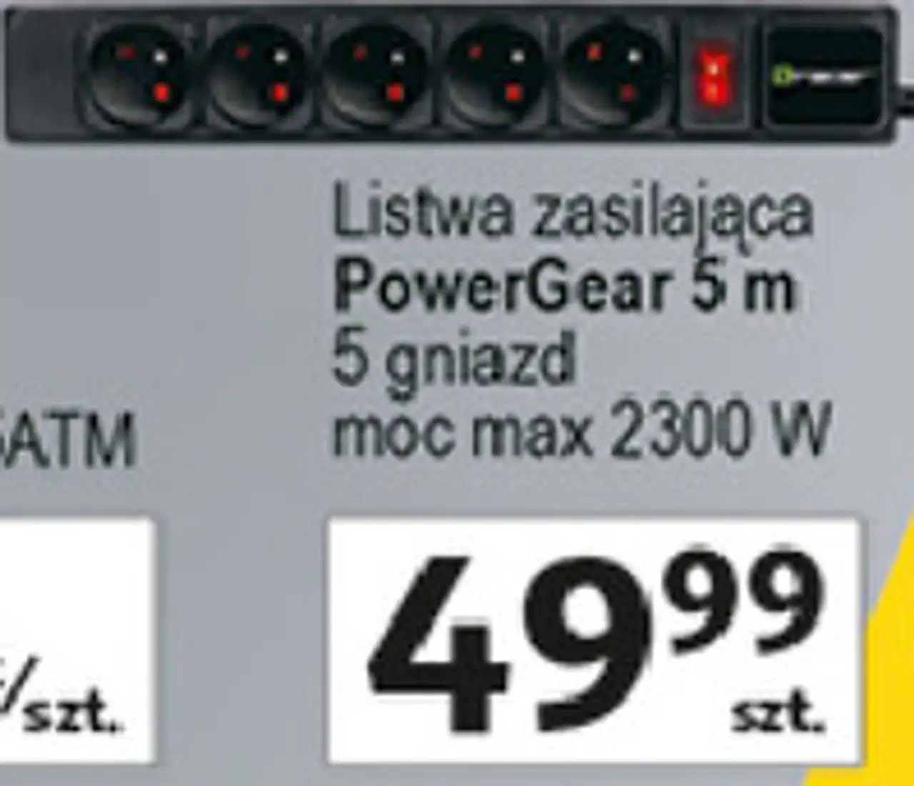 tracer Listwa zasilająca PowerGear 5 m
