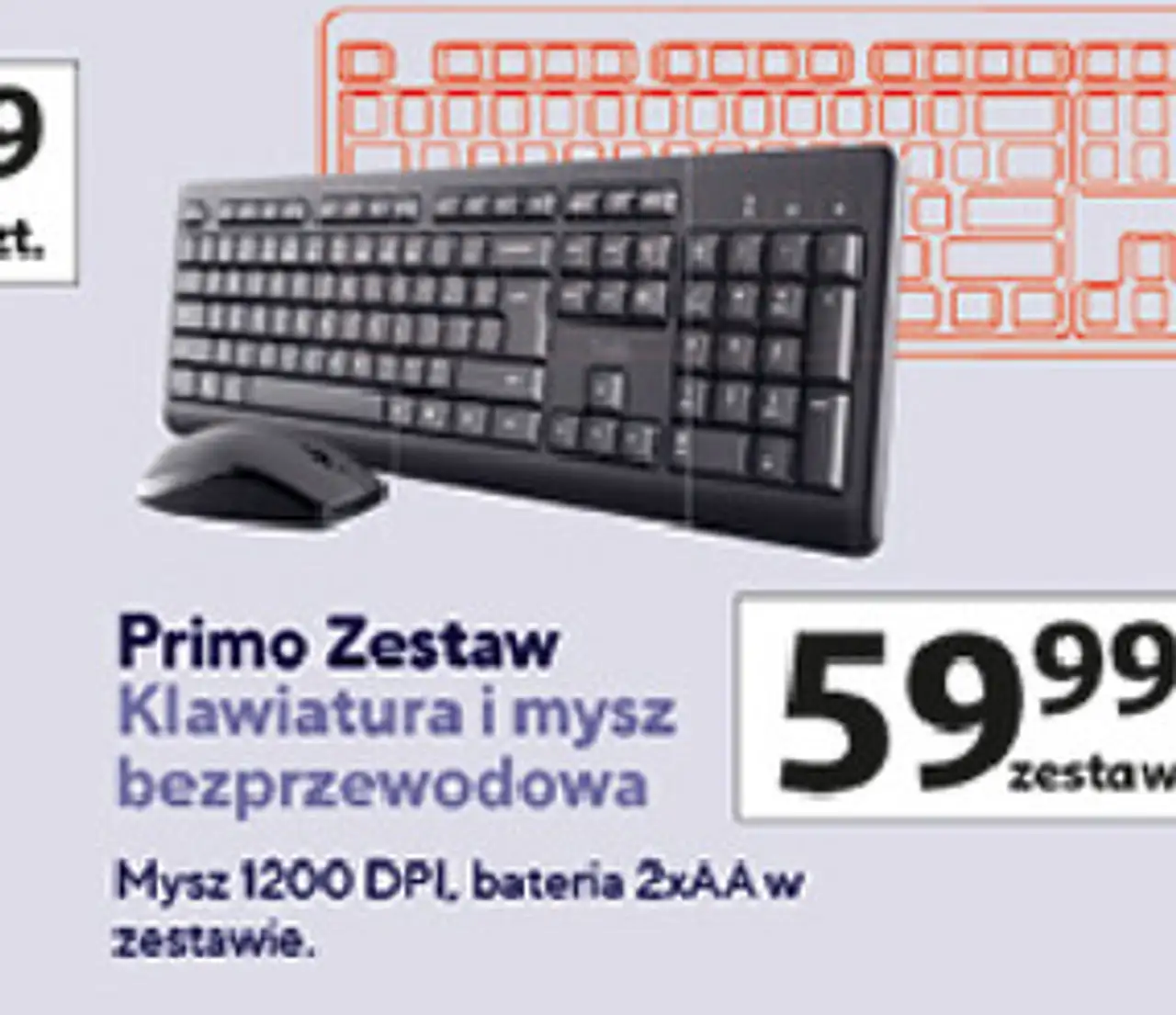 Trust Primo Zestaw Klawiatura i mysz bezprzewodowa