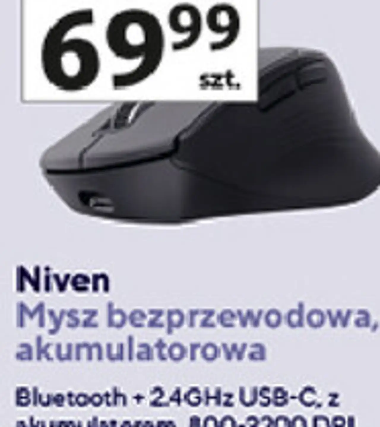 Trust Niven Mysz bezprzewodowa, akumulatorowa