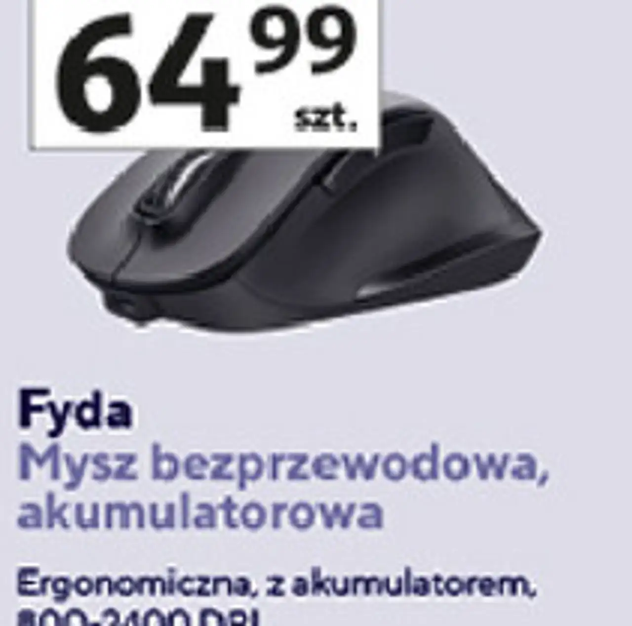 Trust Fyda Mysz bezprzewodowa, akumulatorowa