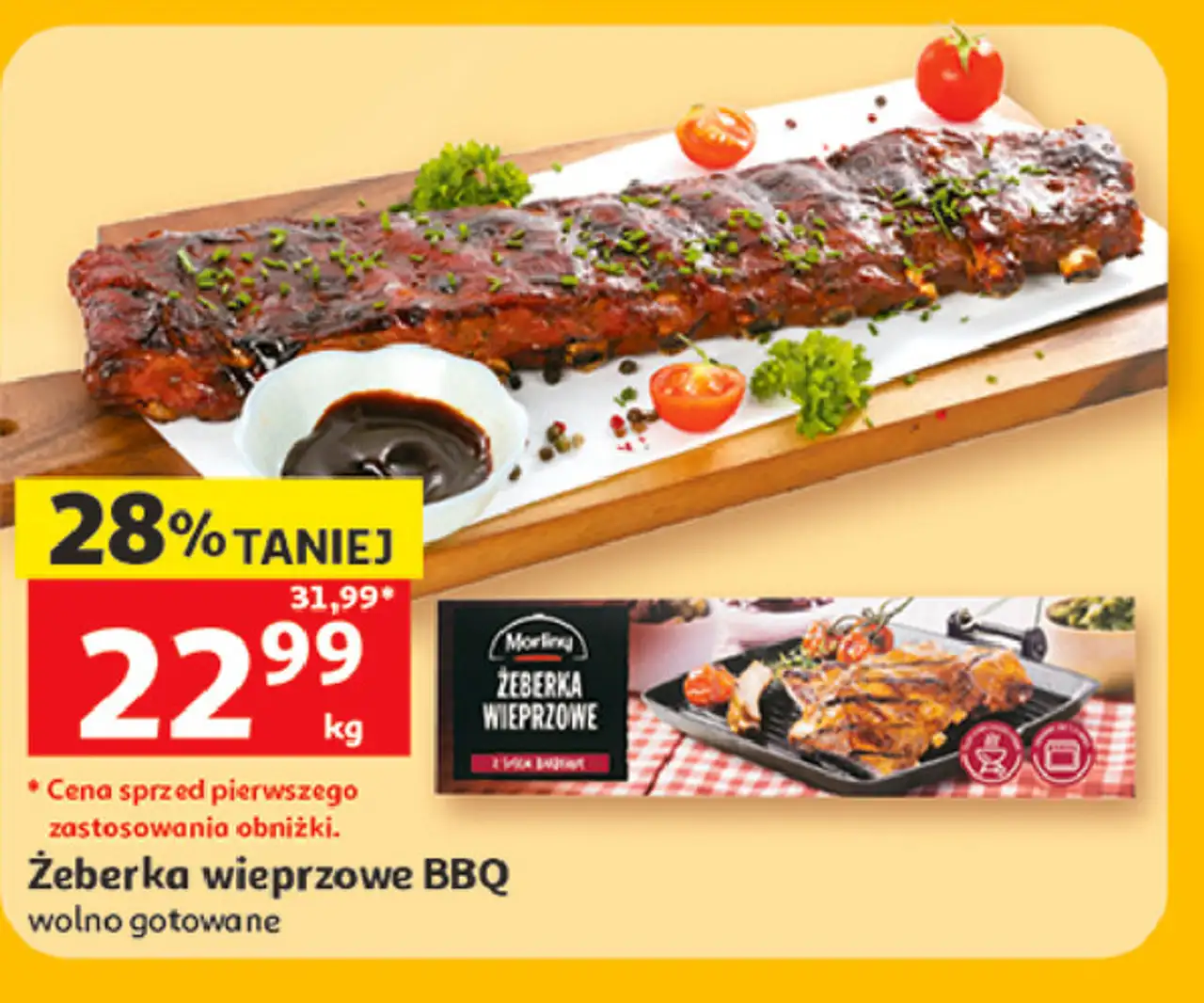 Morliny Żeberka wieprzowe BBQ wolno gotowane