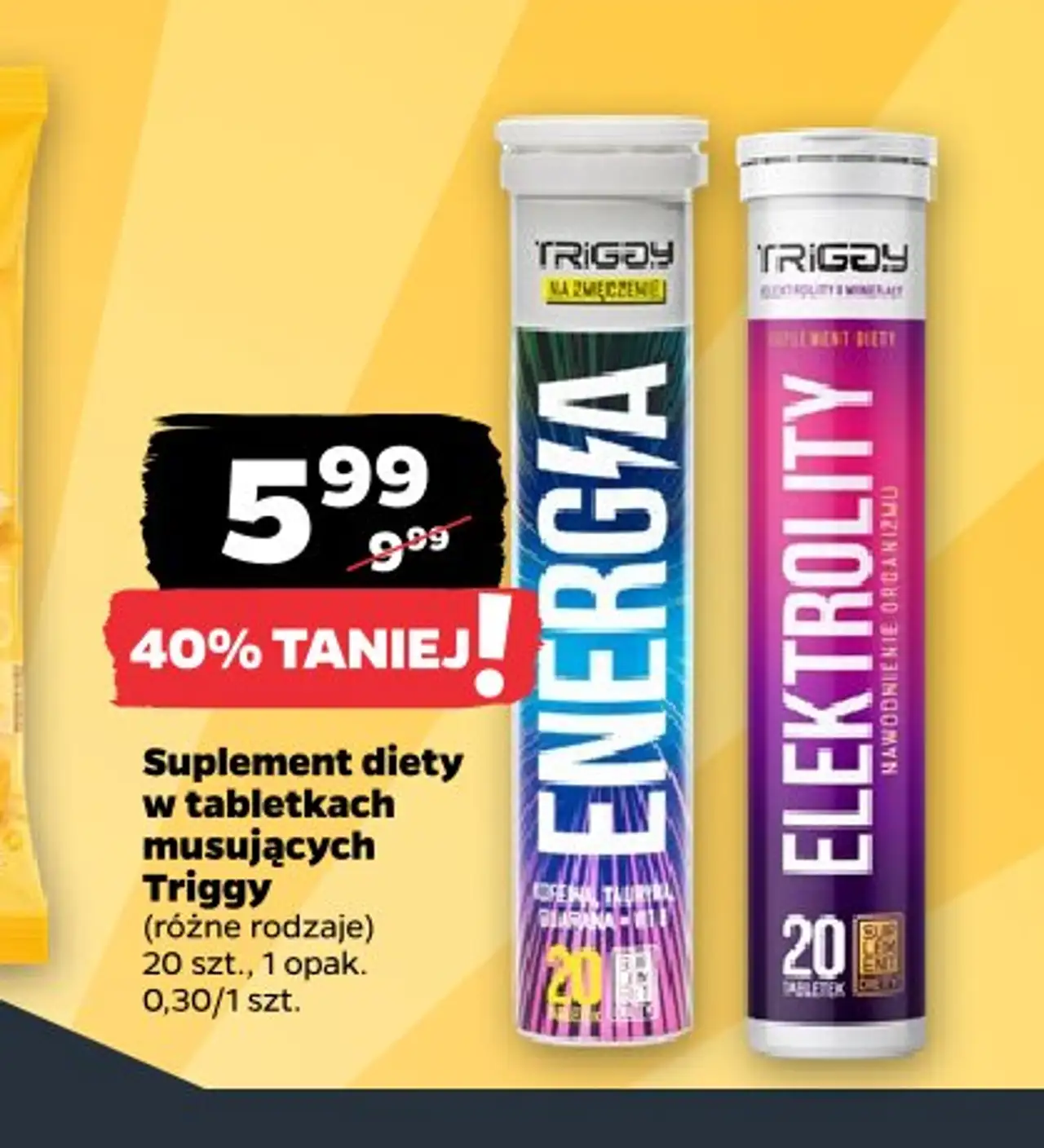 Suplement diety w tabletkach musujących Triggy