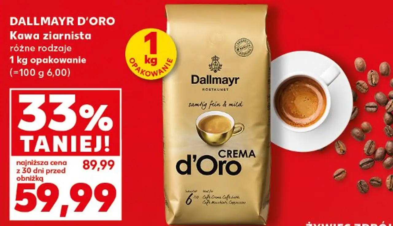 Dallmayr d'Oro Kawa ziarnista