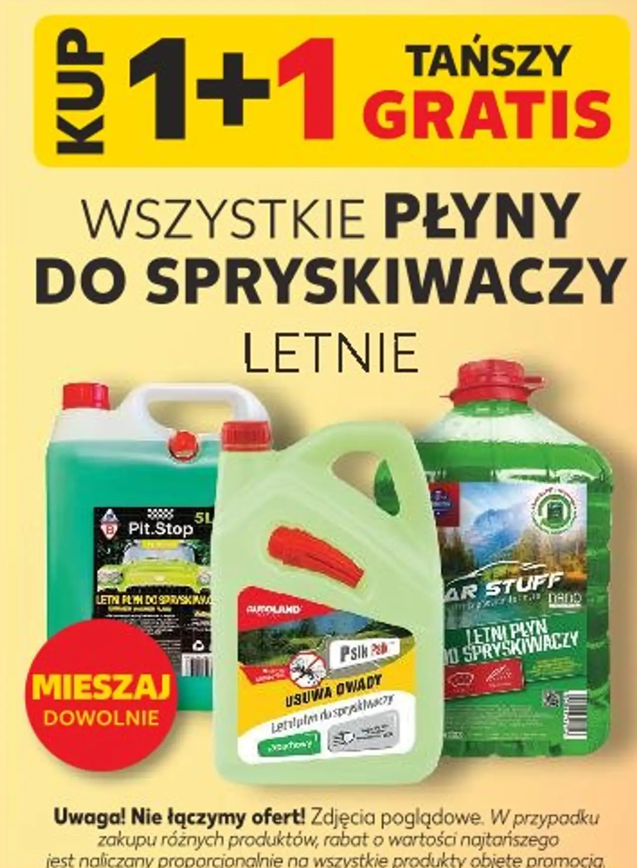 Wszystkie płyny do spryskiwaczy letnie