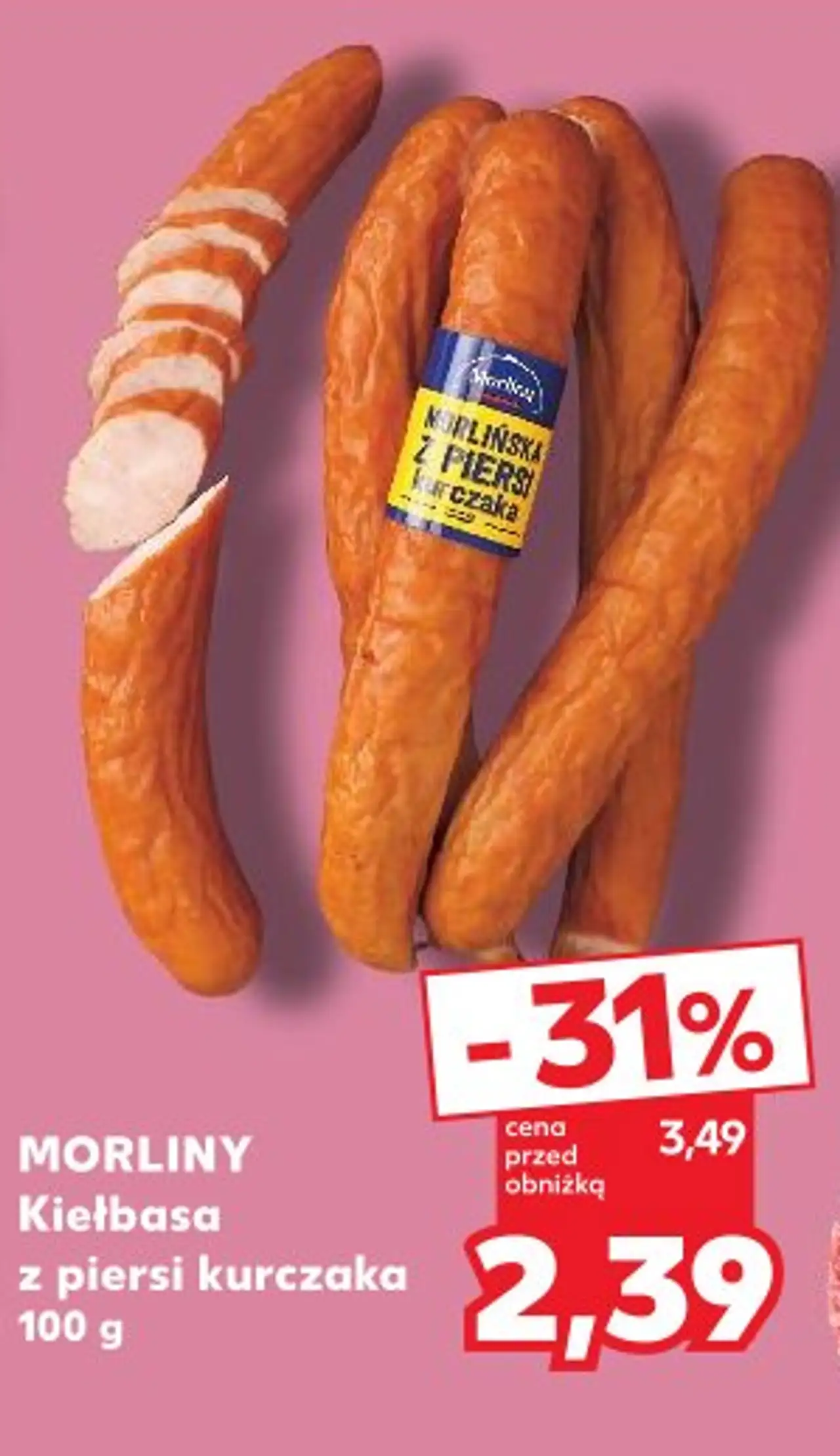 MORLINY Kiełbasa z piersi kurczaka