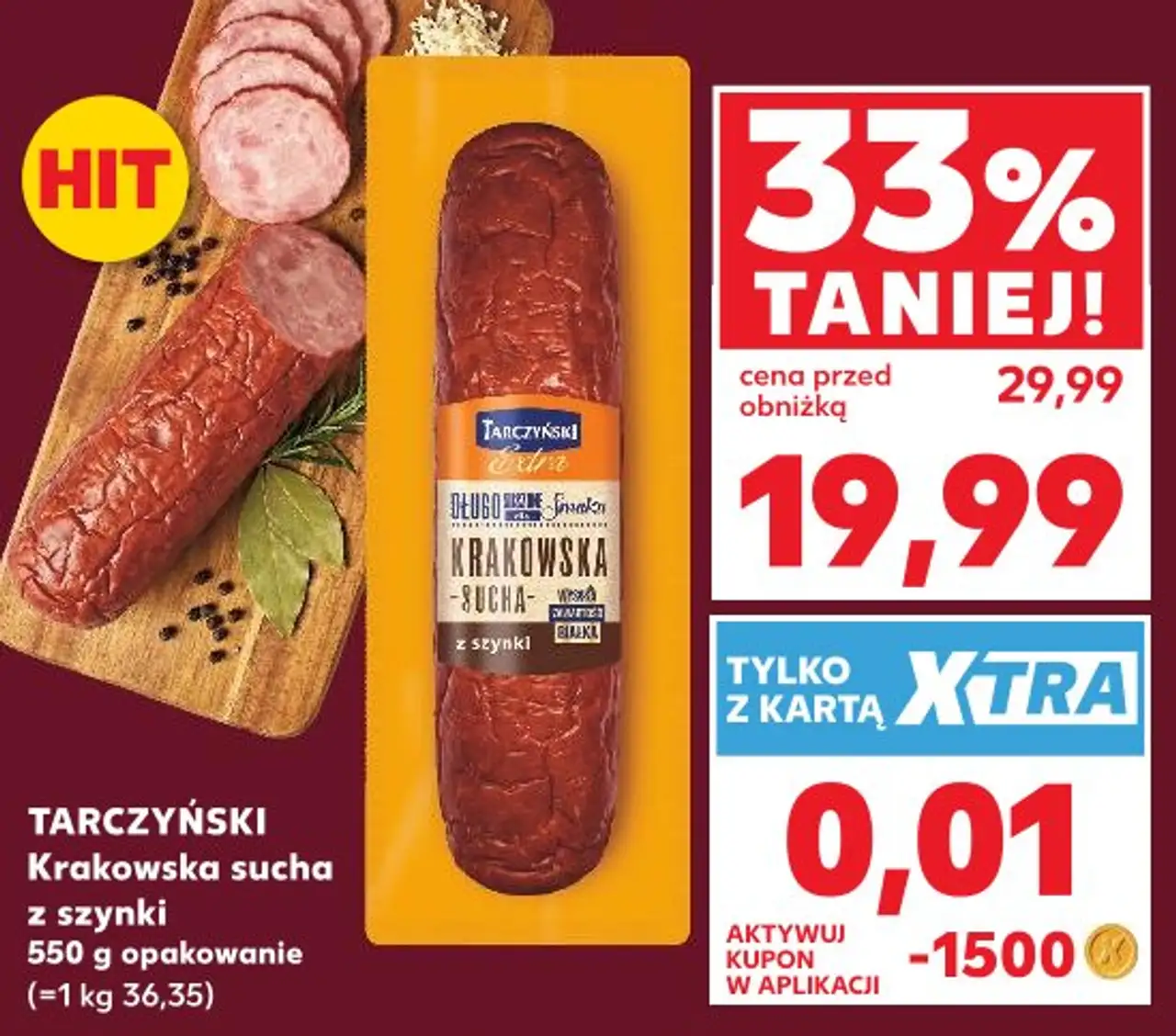 Tarczyński Krakowska sucha z szynki