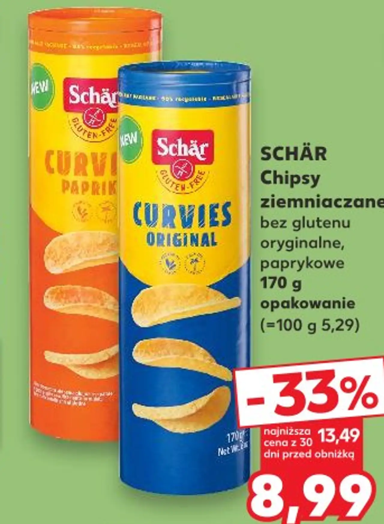Schär Chipsy ziemniaczane Curvies