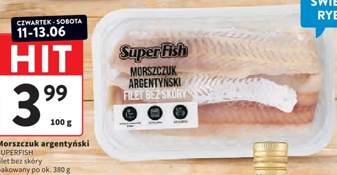 Morszczuk argentyński SUPERFISH filet bez skóry